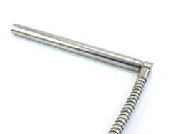 Right angle stainless steel conduit for cartridge heater