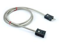 Thermocouple extension with standard plug and jack
