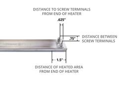 Ceramic Strip SN1 without tabs dimensions